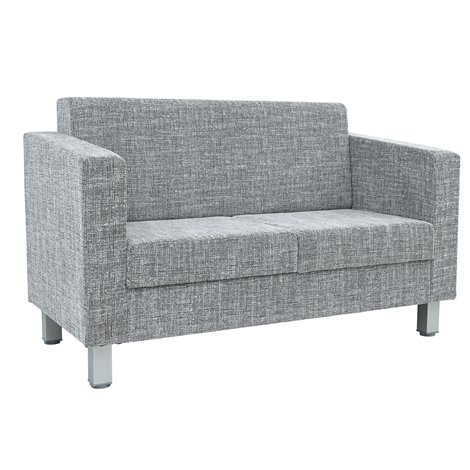 Canapea Relax gri, 145x76x92 cm, sezut 47 cm H, sala asteptare - imagine 6